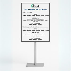 Glass Frame with Single Rod Stand